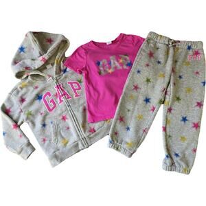 Baby Gap 3 Years 3T Girls Matching Hoodie Outfit Set